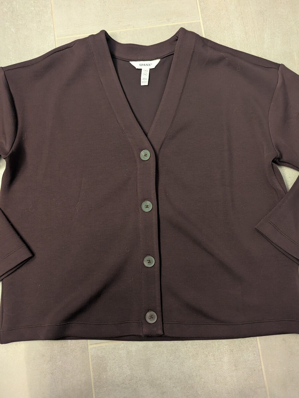Spanx AirEssentials Truffle (Brown) Cardigan sz Medium EUC